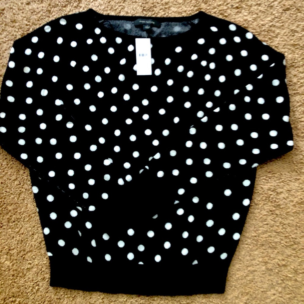 Ann Taylor dotted boat neck sweater. Size S regular. Original $98. Asking $30.